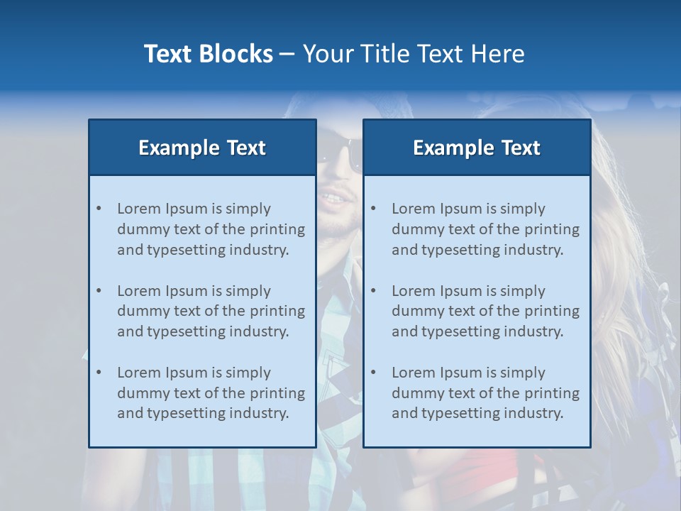 Sport Travel Sunglasses PowerPoint Template