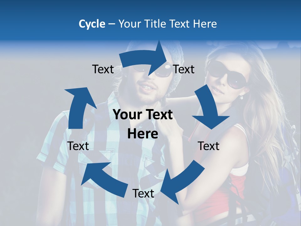 Sport Travel Sunglasses PowerPoint Template