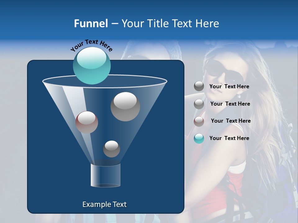 Sport Travel Sunglasses PowerPoint Template