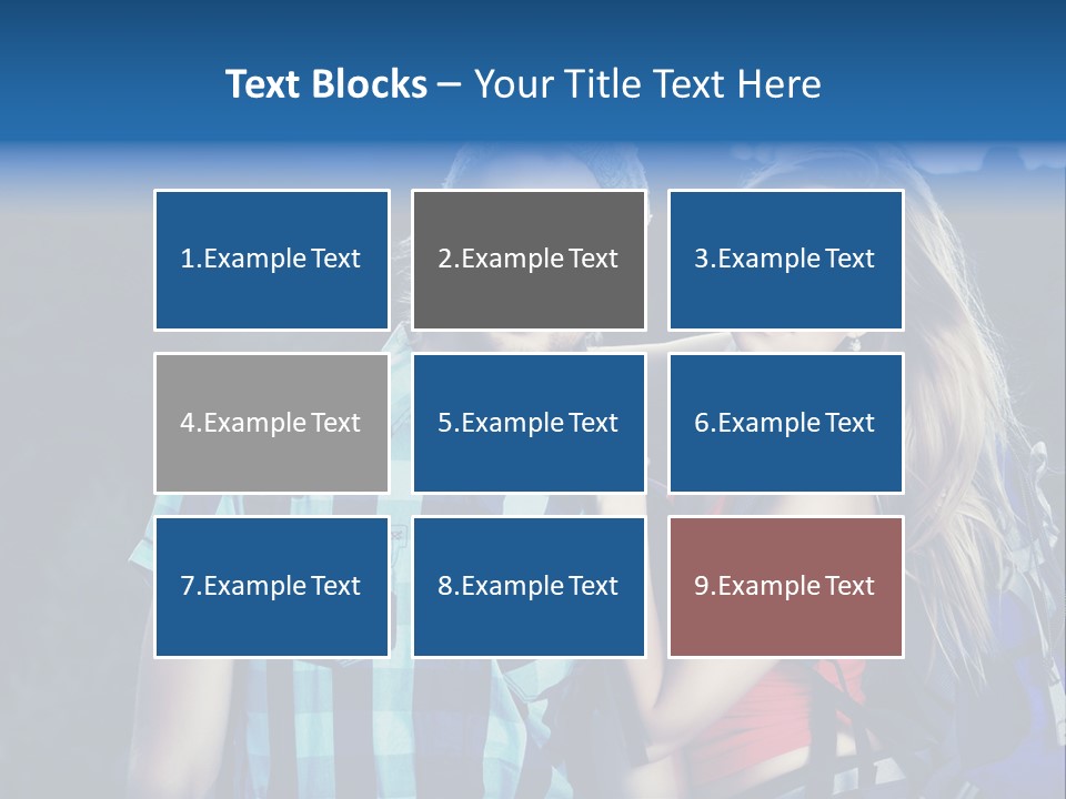 Sport Travel Sunglasses PowerPoint Template