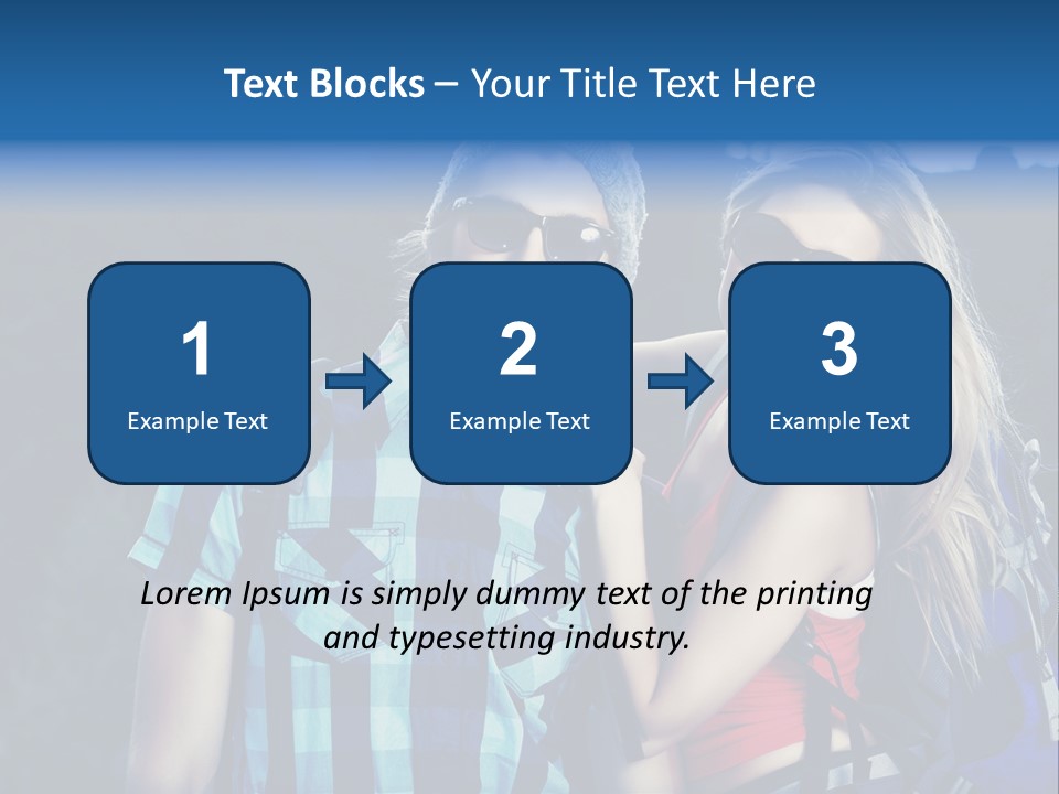 Sport Travel Sunglasses PowerPoint Template