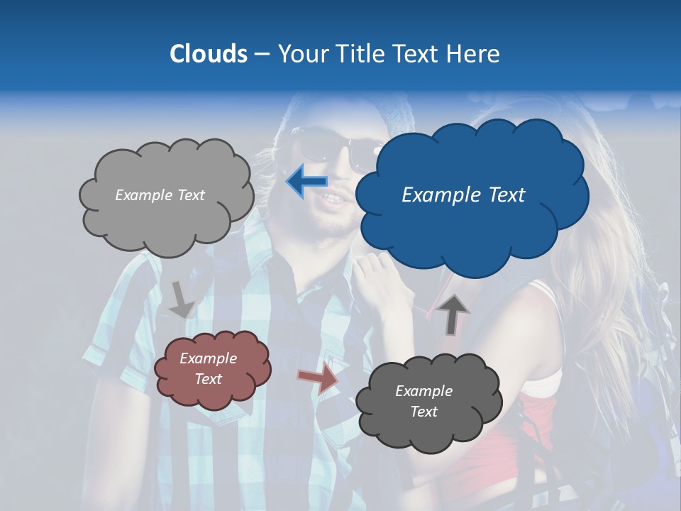 Sport Travel Sunglasses PowerPoint Template