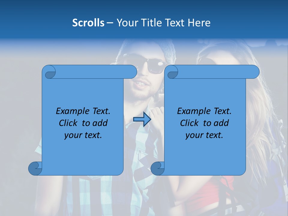 Sport Travel Sunglasses PowerPoint Template