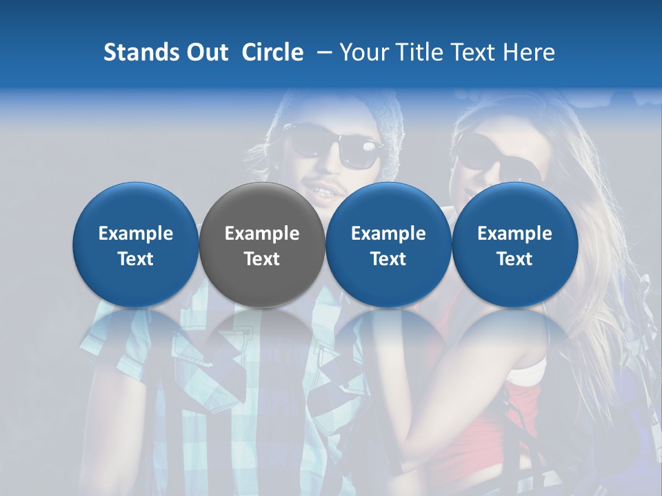 Sport Travel Sunglasses PowerPoint Template