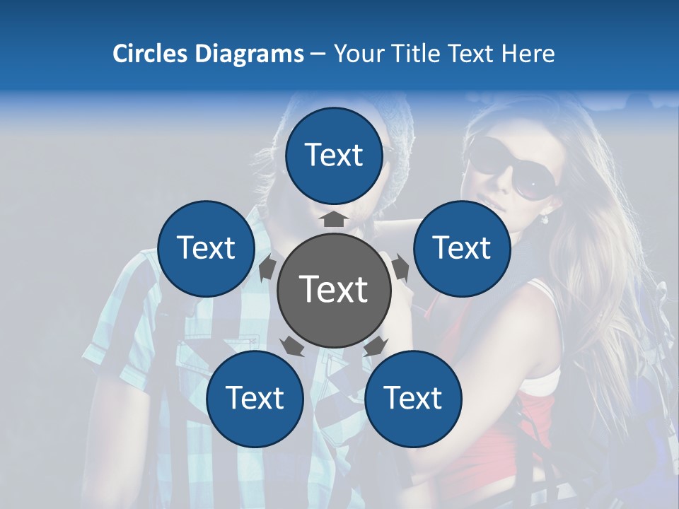 Sport Travel Sunglasses PowerPoint Template