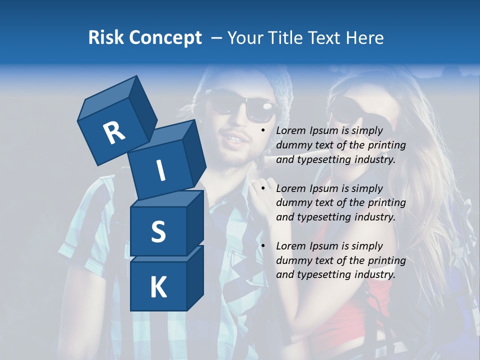 Sport Travel Sunglasses PowerPoint Template