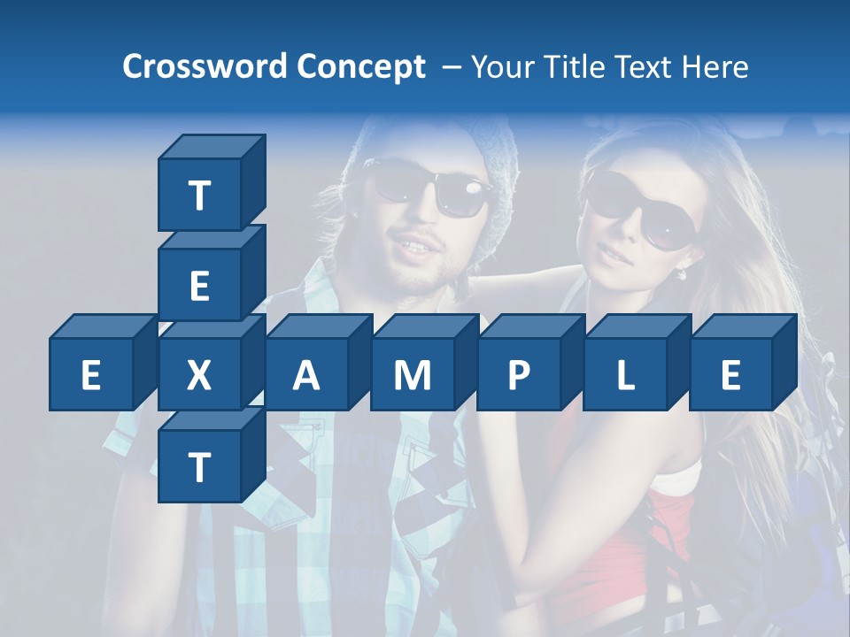 Sport Travel Sunglasses PowerPoint Template