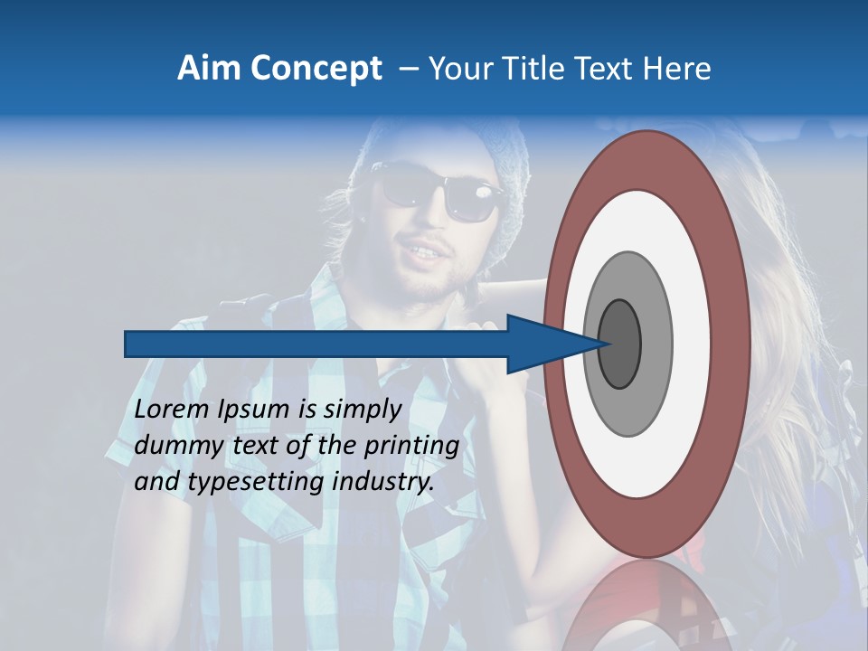 Sport Travel Sunglasses PowerPoint Template