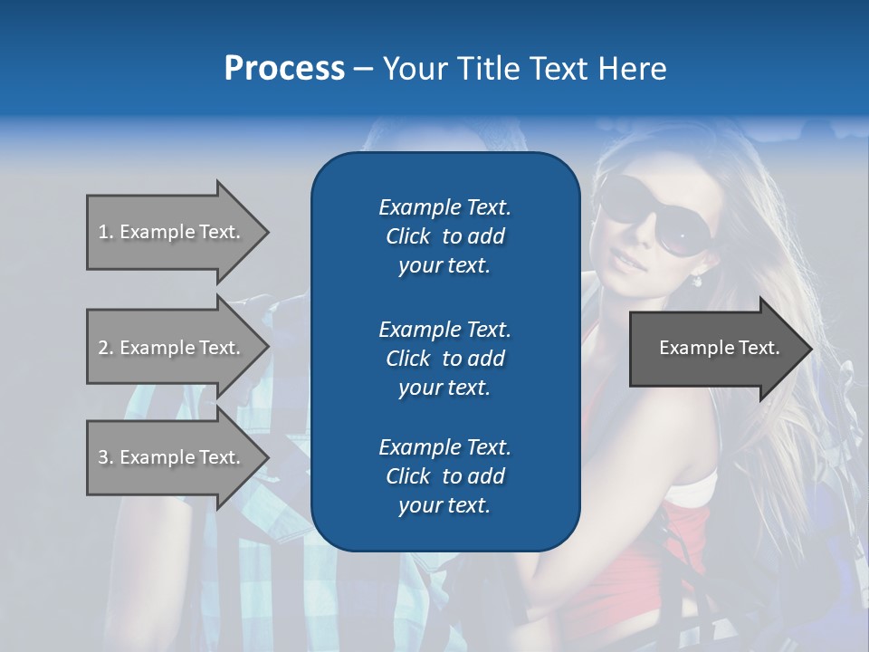 Sport Travel Sunglasses PowerPoint Template