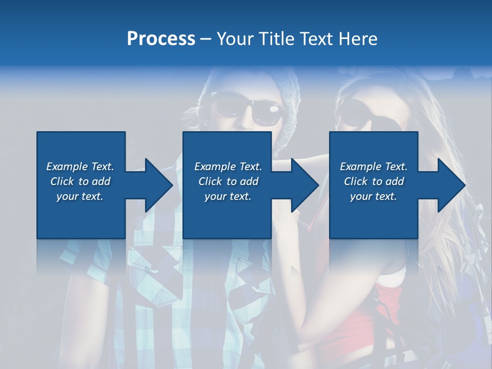 Sport Travel Sunglasses PowerPoint Template