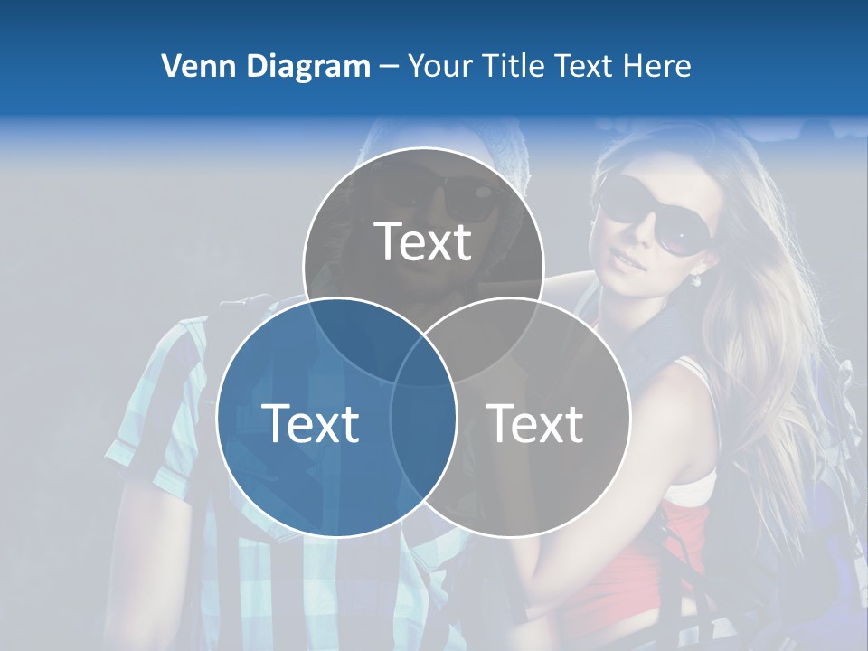 Sport Travel Sunglasses PowerPoint Template