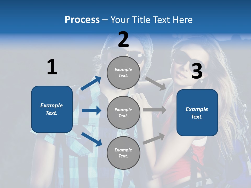 Sport Travel Sunglasses PowerPoint Template