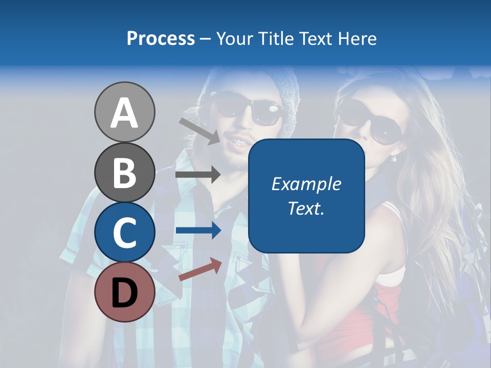 Sport Travel Sunglasses PowerPoint Template