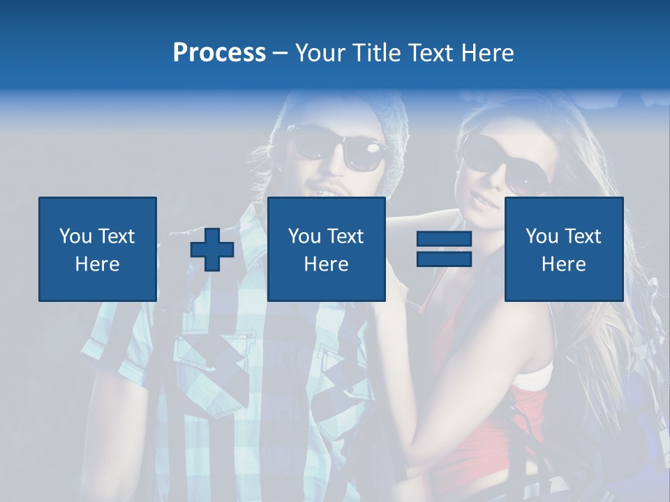 Sport Travel Sunglasses PowerPoint Template