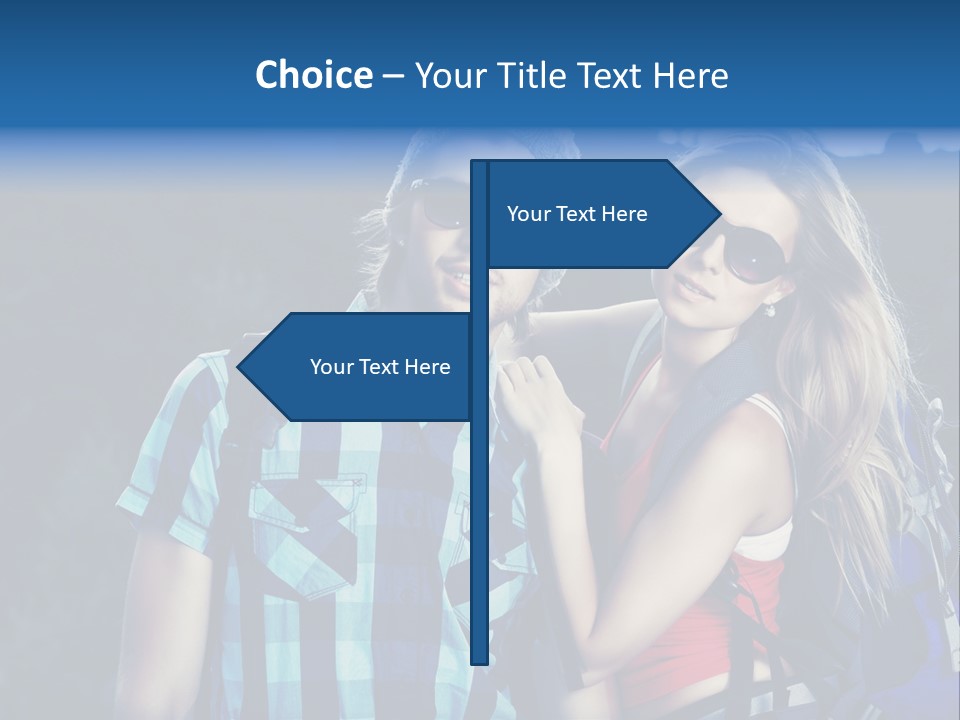 Sport Travel Sunglasses PowerPoint Template