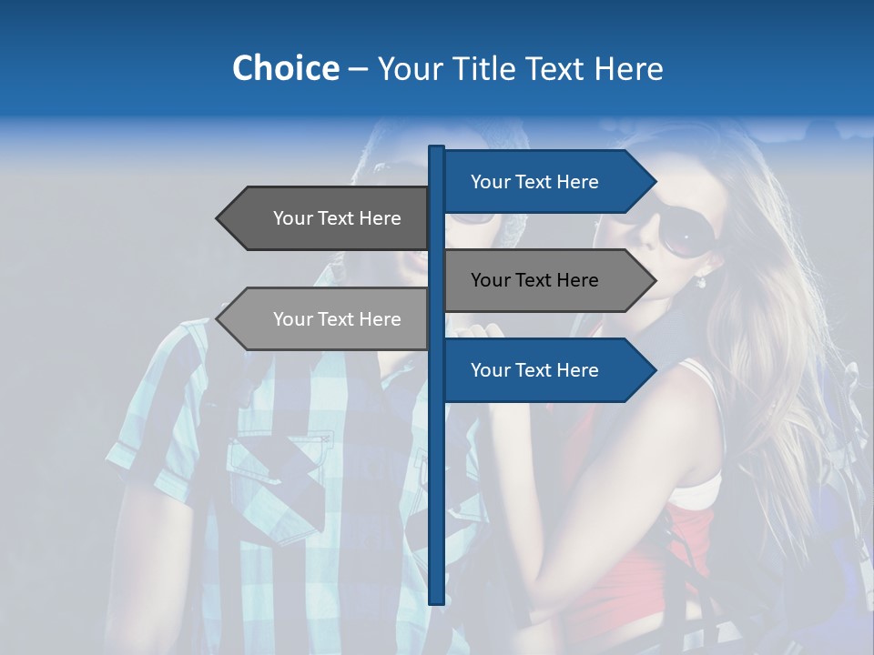 Sport Travel Sunglasses PowerPoint Template