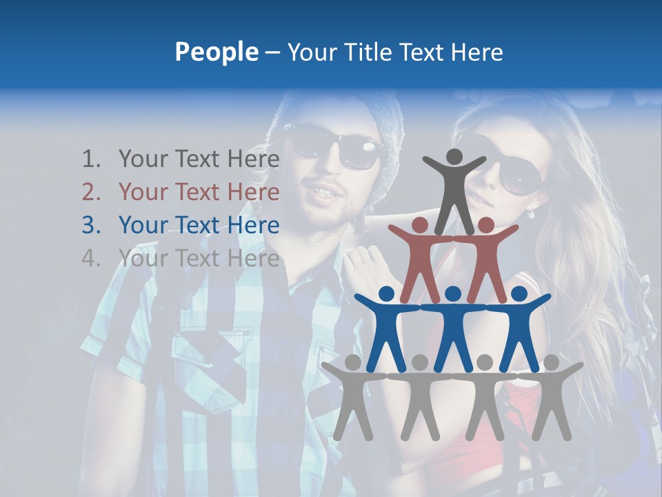 Sport Travel Sunglasses PowerPoint Template