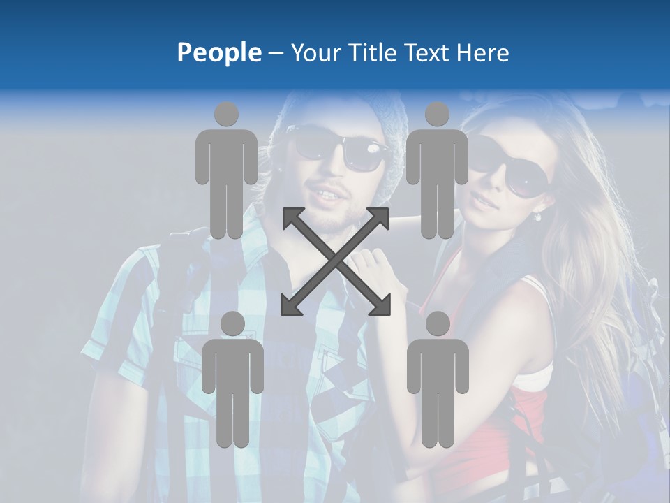 Sport Travel Sunglasses PowerPoint Template