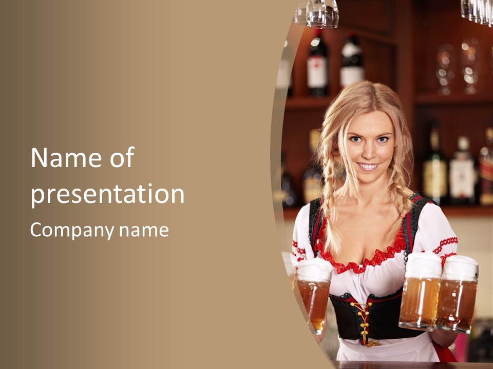 People Social Pub PowerPoint Template