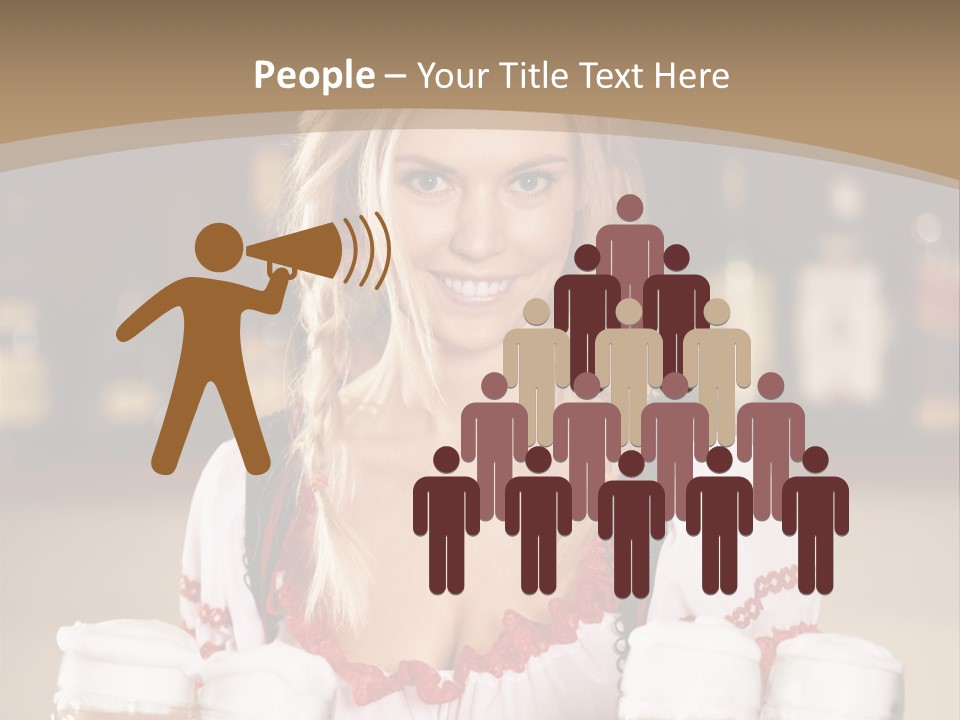 People Social Pub PowerPoint Template