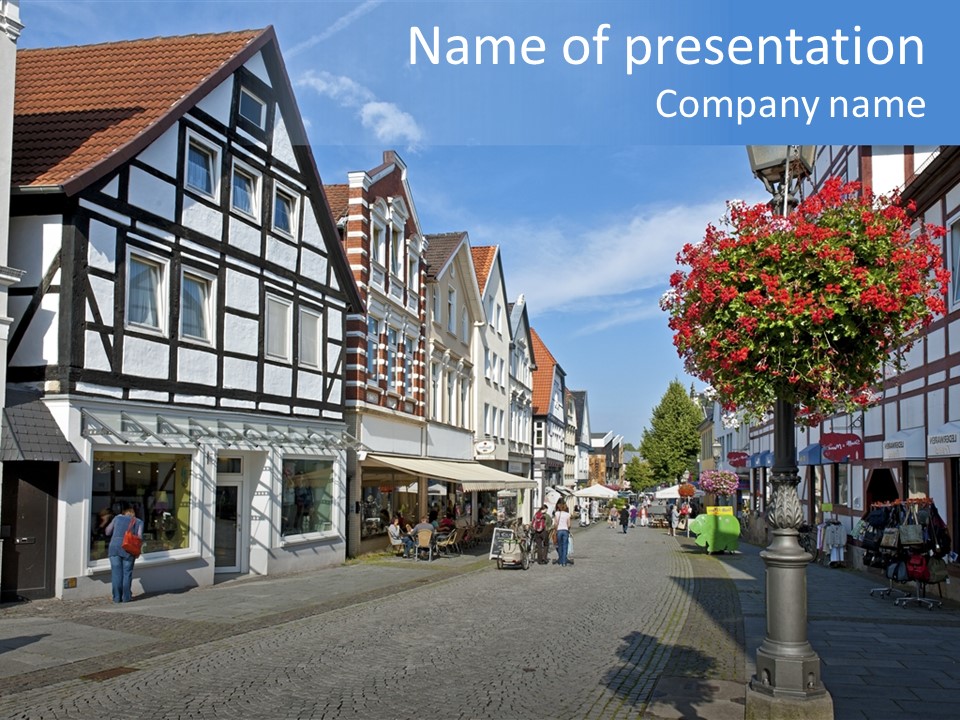 City Centre Architecture Renaissance PowerPoint Template