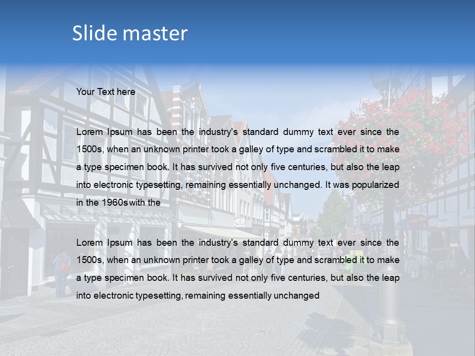 City Centre Architecture Renaissance PowerPoint Template
