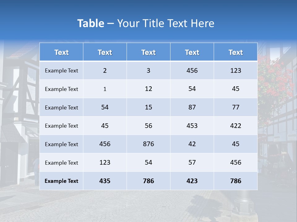 City Centre Architecture Renaissance PowerPoint Template