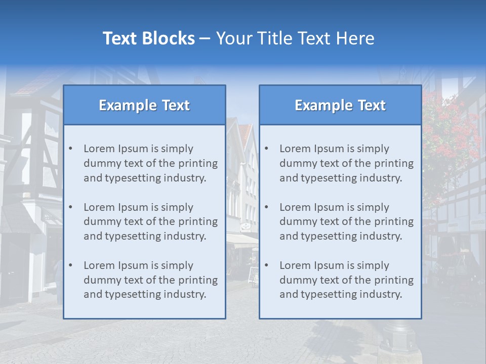 City Centre Architecture Renaissance PowerPoint Template