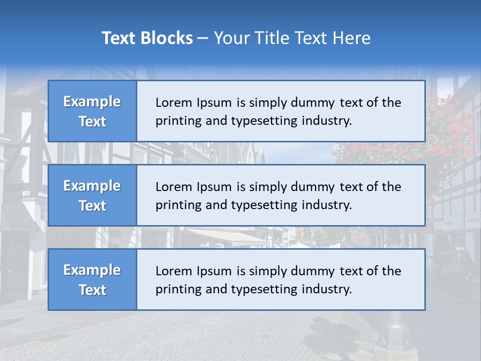 City Centre Architecture Renaissance PowerPoint Template