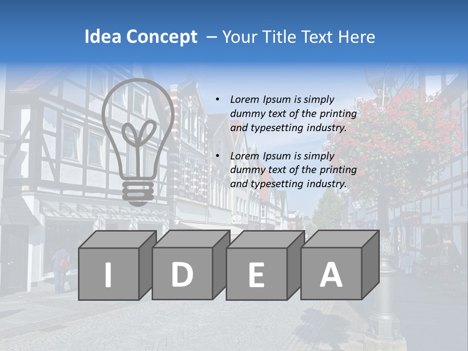 City Centre Architecture Renaissance PowerPoint Template