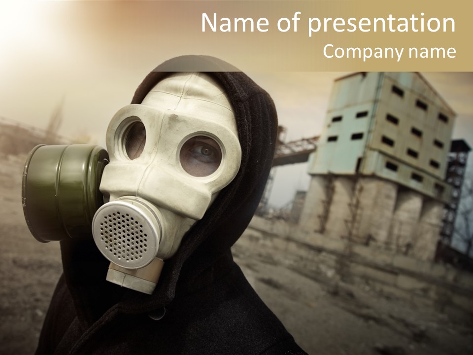 Radiation Risk Plant PowerPoint Template