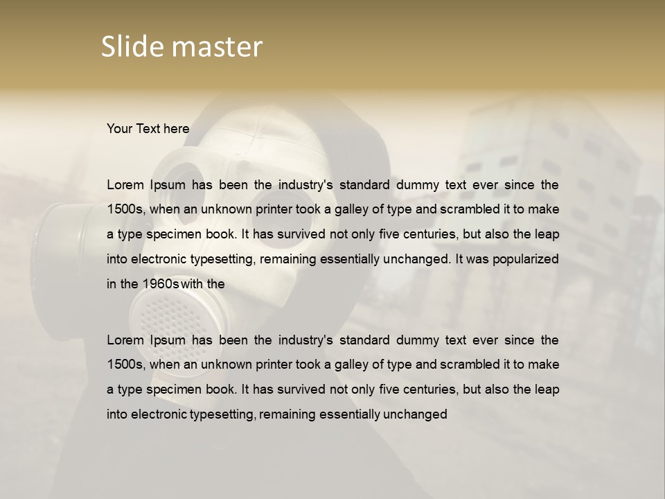 Radiation Risk Plant PowerPoint Template