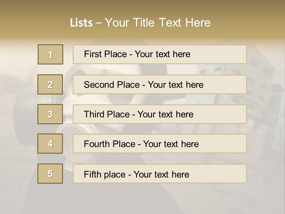Radiation Risk Plant PowerPoint Template