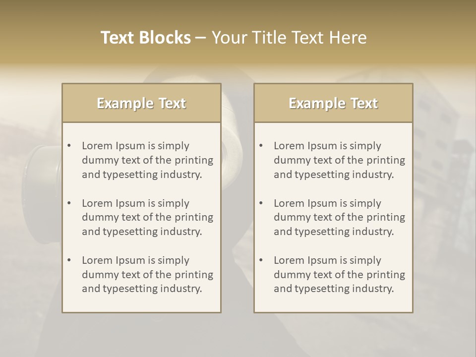 Radiation Risk Plant PowerPoint Template