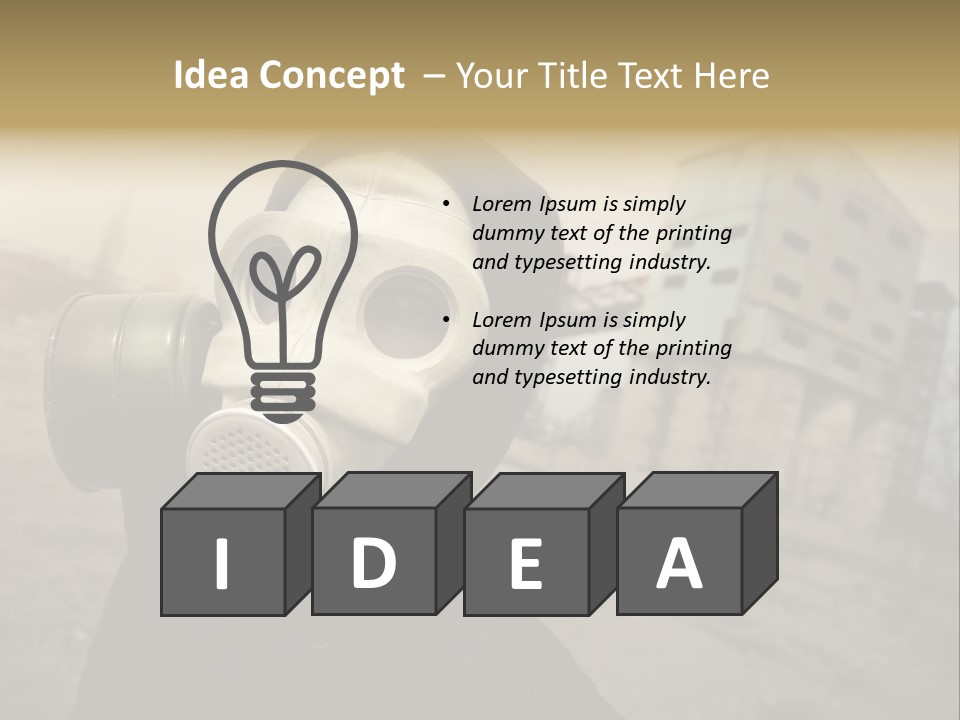 Radiation Risk Plant PowerPoint Template