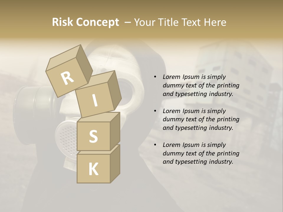 Radiation Risk Plant PowerPoint Template