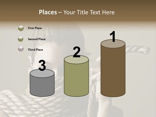 Stuck Person Constrain PowerPoint Template