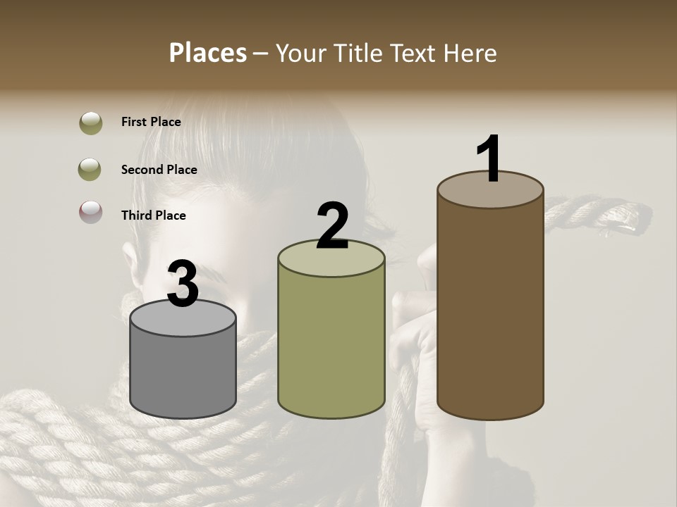 Stuck Person Constrain PowerPoint Template