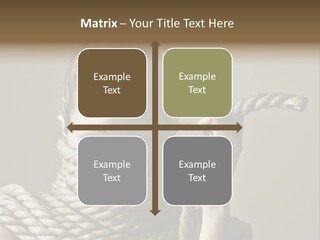 Stuck Person Constrain PowerPoint Template