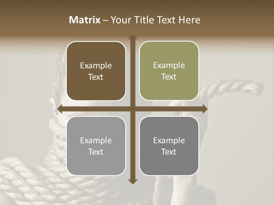 Stuck Person Constrain PowerPoint Template