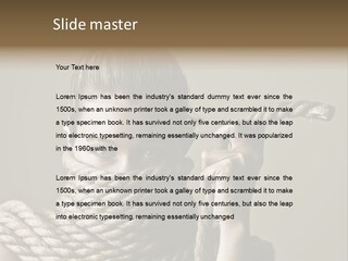Stuck Person Constrain PowerPoint Template