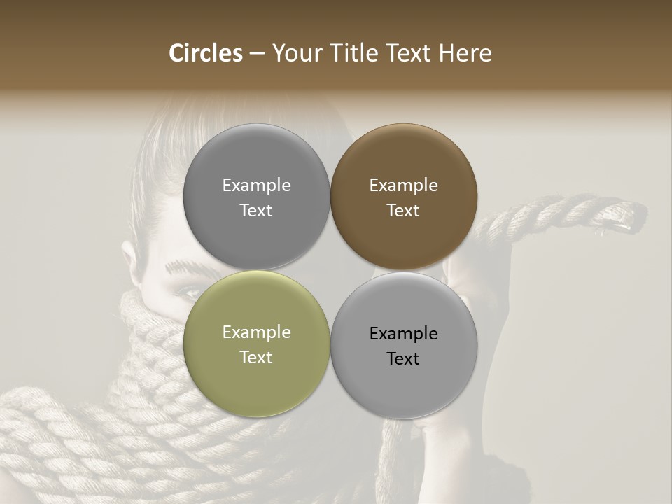 Stuck Person Constrain PowerPoint Template