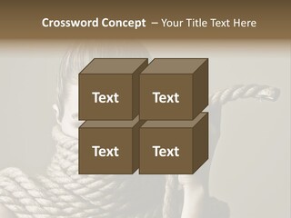 Stuck Person Constrain PowerPoint Template