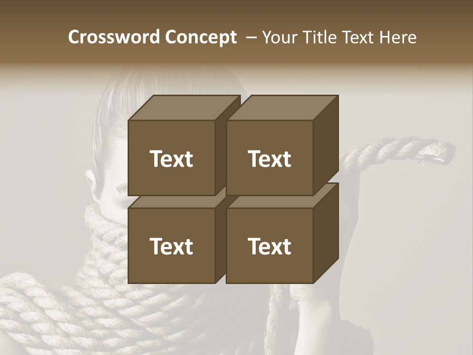 Stuck Person Constrain PowerPoint Template