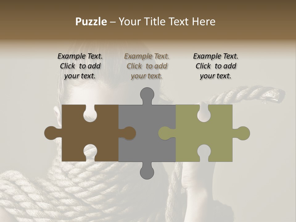 Stuck Person Constrain PowerPoint Template
