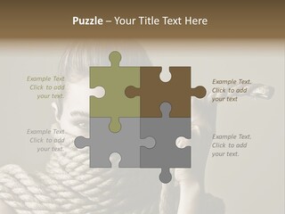 Stuck Person Constrain PowerPoint Template