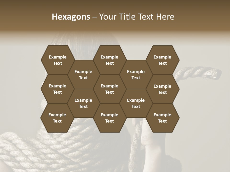 Stuck Person Constrain PowerPoint Template