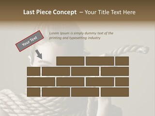 Stuck Person Constrain PowerPoint Template