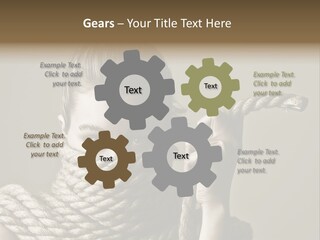 Stuck Person Constrain PowerPoint Template