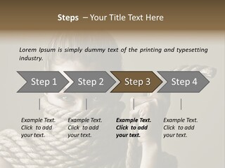 Stuck Person Constrain PowerPoint Template